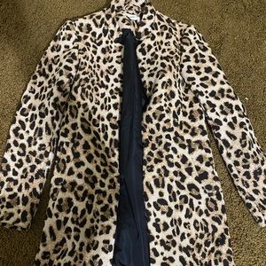 Cheetah Pea Coat